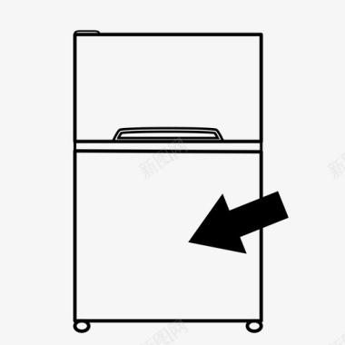 冰箱冰箱冷凉图标图标