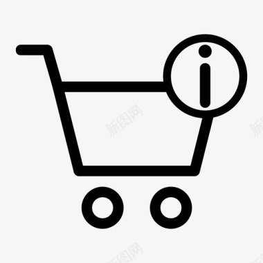 购物车信息购买在线商店图标图标