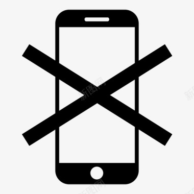 禁止使用手机关闭手机图标图标