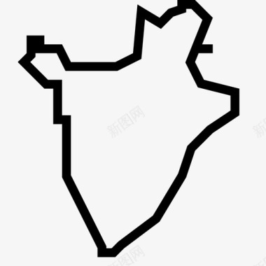 非洲拼图地图布隆迪疫情国家图标图标
