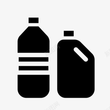 塑料瓶罐图标图标