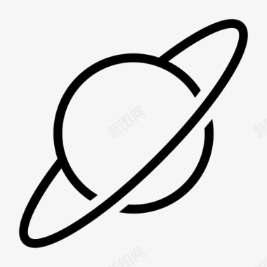 土星太空太阳系图标图标