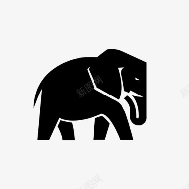 大象大象行走大象站立图标图标