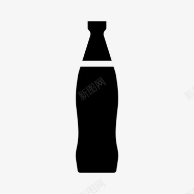 苏打瓶浪涌流行图标图标