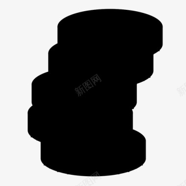 财富比重硬币季度利润图标图标