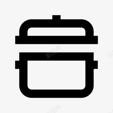 平底锅烹饪锅炉灶平底锅图标图标