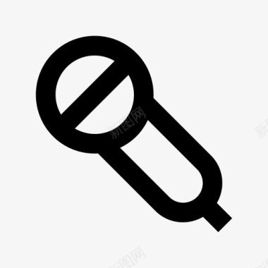 广告材料字麦克风广告和媒体材料图标图标