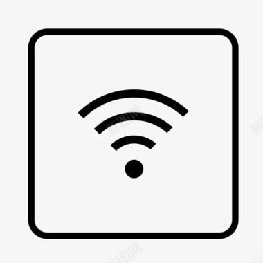 方形福字素材wifi点密码图标图标