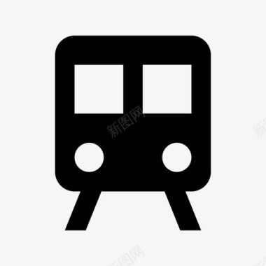 火车地铁复古列车图标图标