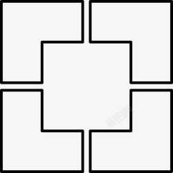 方块排列正方形排列方块图标高清图片