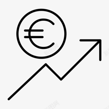震荡欧元通货紧缩无线悸动图标图标