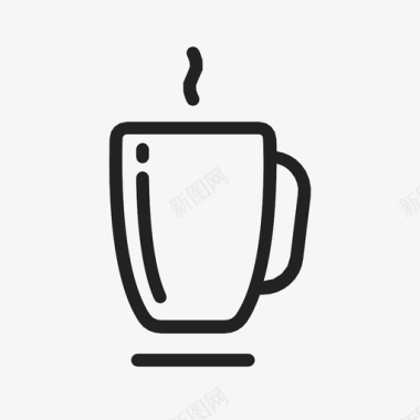 咖啡杯茶果汁图标图标