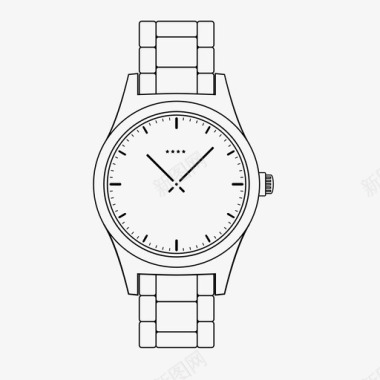 杠铃手表手表无线时间图标图标