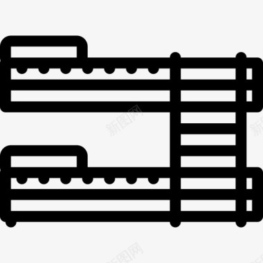 双层床爆发室内图标图标