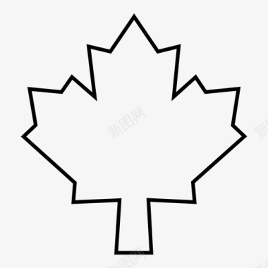 枫叶枫叶加拿大广岛图标图标