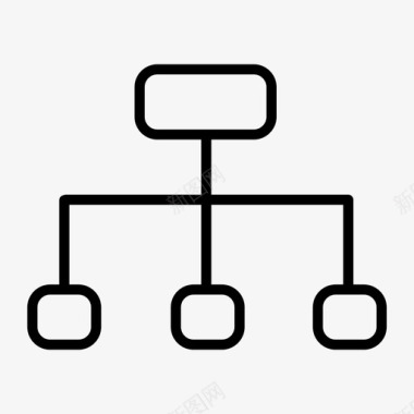 报告矢量图层次结构元素层次结构市场营销图标图标