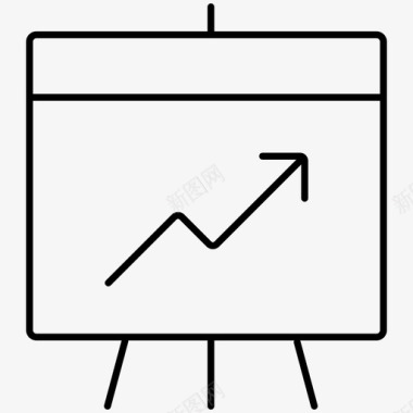 财务预测模型折线图启动销售图标图标