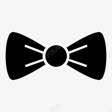 大码结婚礼服领结燕尾服领带专业领带图标图标