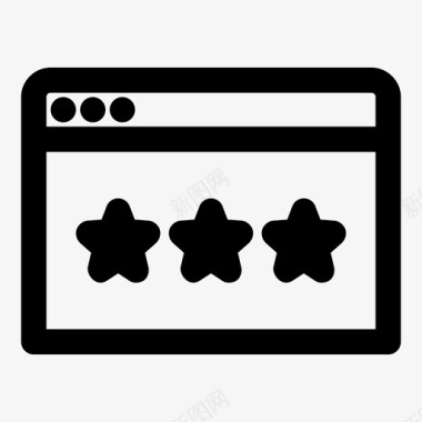 满意评级web浏览器买家评论网站图标图标