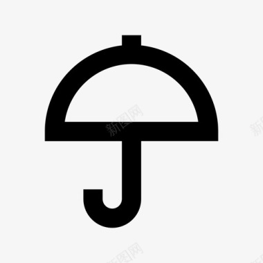 雨伞阳光遮阳伞图标图标