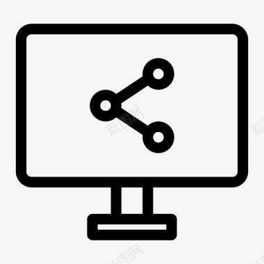 led监视器共享发送屏幕通知图标图标