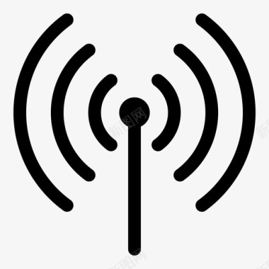 WiFi无线连接无线信号宽带连接图标图标