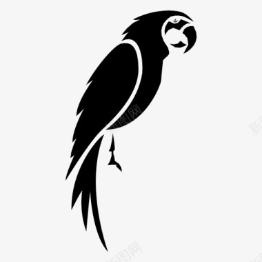 飞翔的鹦鹉鹦鹉动物鸟图标图标