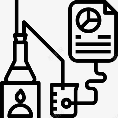 注意力研究与分析运动实验图标图标