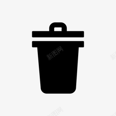 垃圾桶垃圾移除的物品图标图标