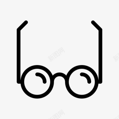 眼镜视力矫正生产力图标图标