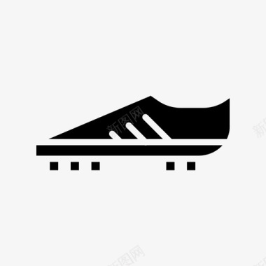 足球鞋靴子金色图标图标