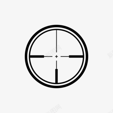 轮子十字准星目标六发图标图标
