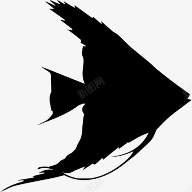 三角形的鱼动物动物王国图标图标
