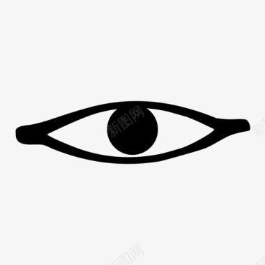 眼睛标志眼睛看瞳孔图标图标