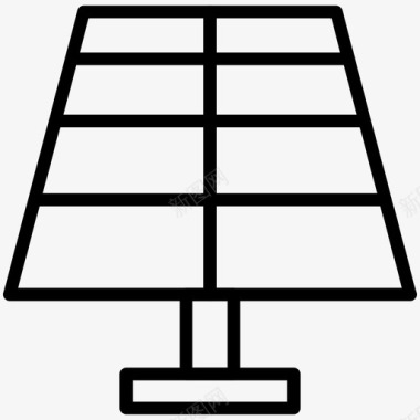 手绘太阳能板太阳能板太阳能太阳能电池图标图标