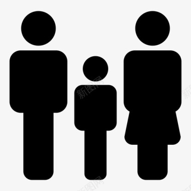 父亲与儿子家庭儿子智能手机图标图标