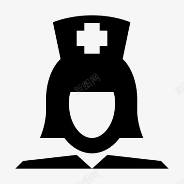 女护士护士职业修女图标图标