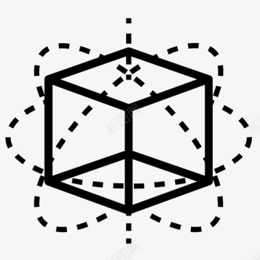 立方体三维旋转动态图像图标图标