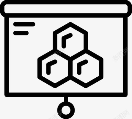 全体注意科学演示科学研究图标图标