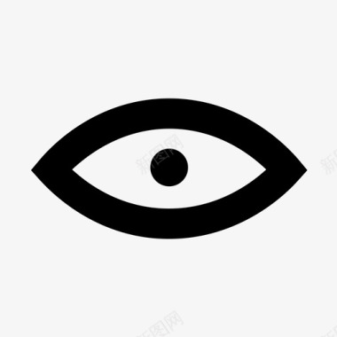 瞳孔眼睛可见度观察者图标图标