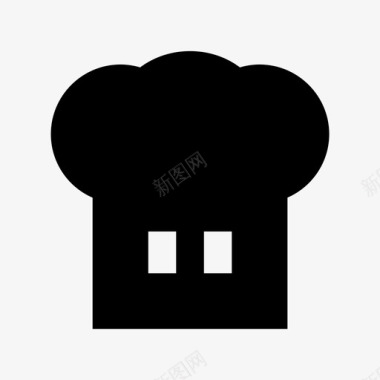 价格表标厨师帽圣诞节和复活节材料固体标图标图标