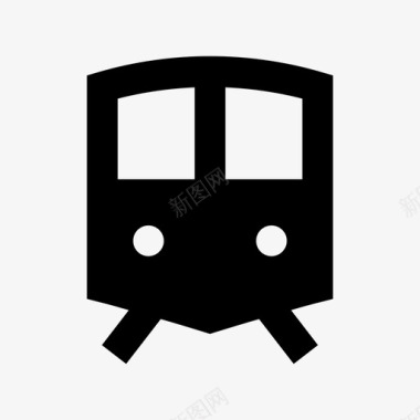 通勤电车火车地铁图标图标