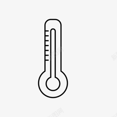 水银温度计温度计冷度图标图标