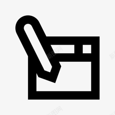 广告材料字网络编辑器广告和媒体材料图标图标