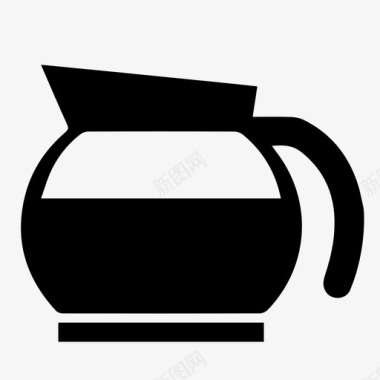 咖啡壶美食偶像图标图标