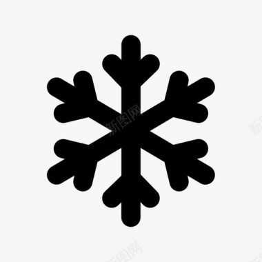 冬季的鳞片雪花冬季独特图标图标