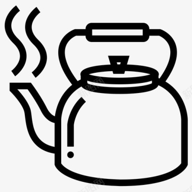 茶壶蒸汽舒缓图标图标