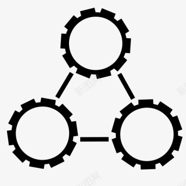 生产零件齿轮工具技术图标图标