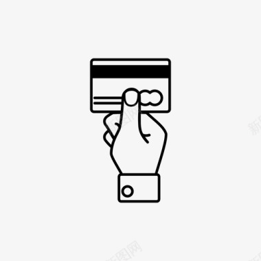 无现金信用卡购物安全资金图标图标
