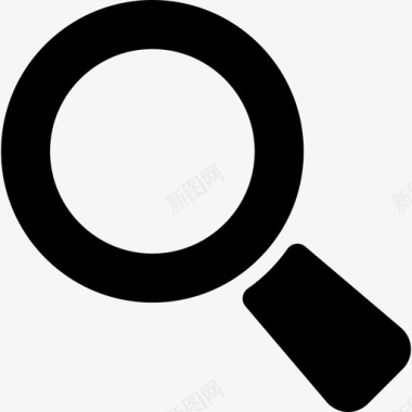 搜索放大镜界面符号商务包图标图标